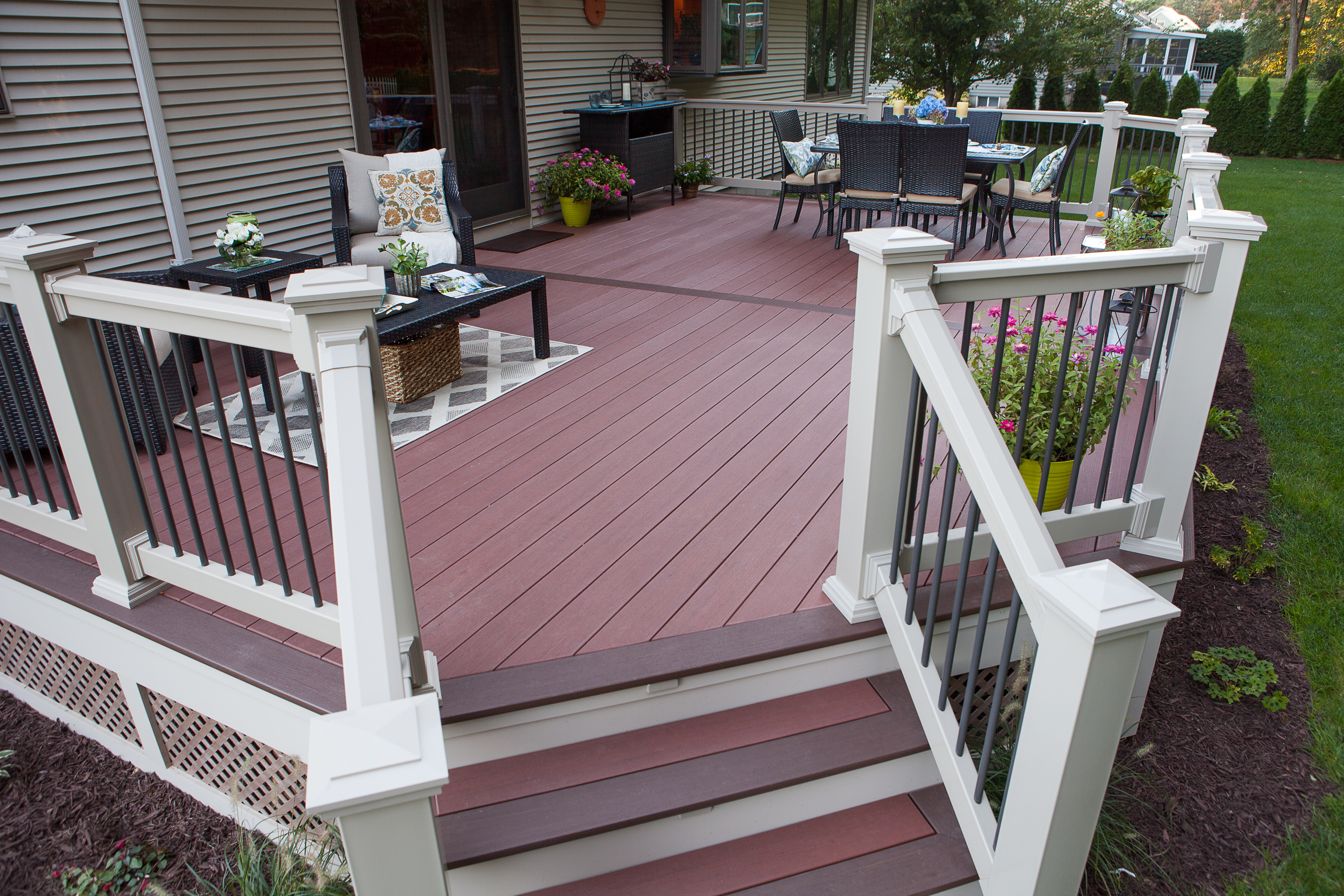Deck staining and painting