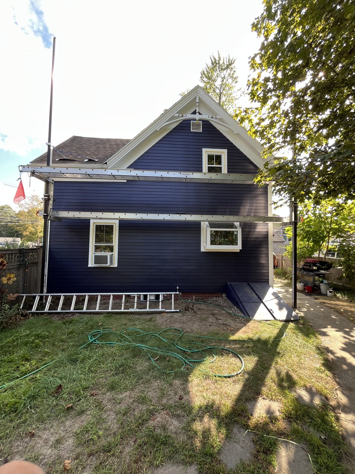 Exterior siding - After