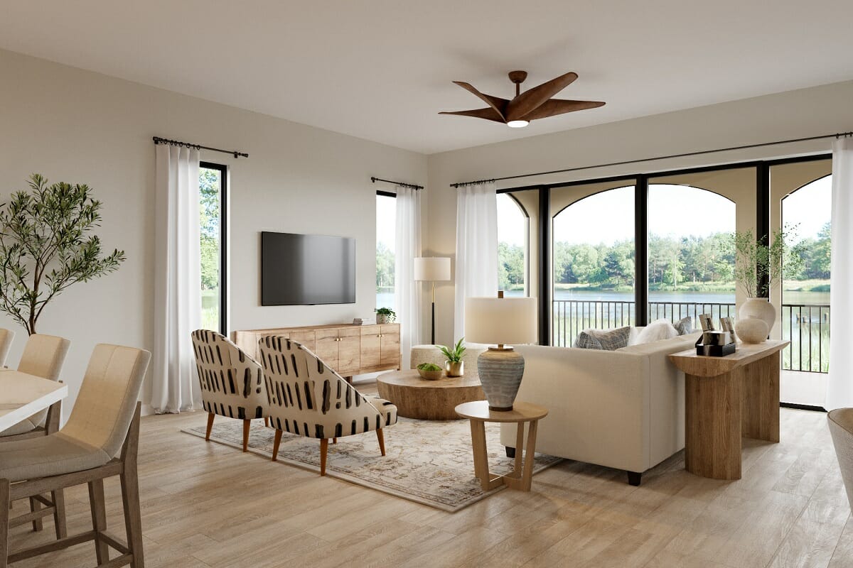 Modern interior painting