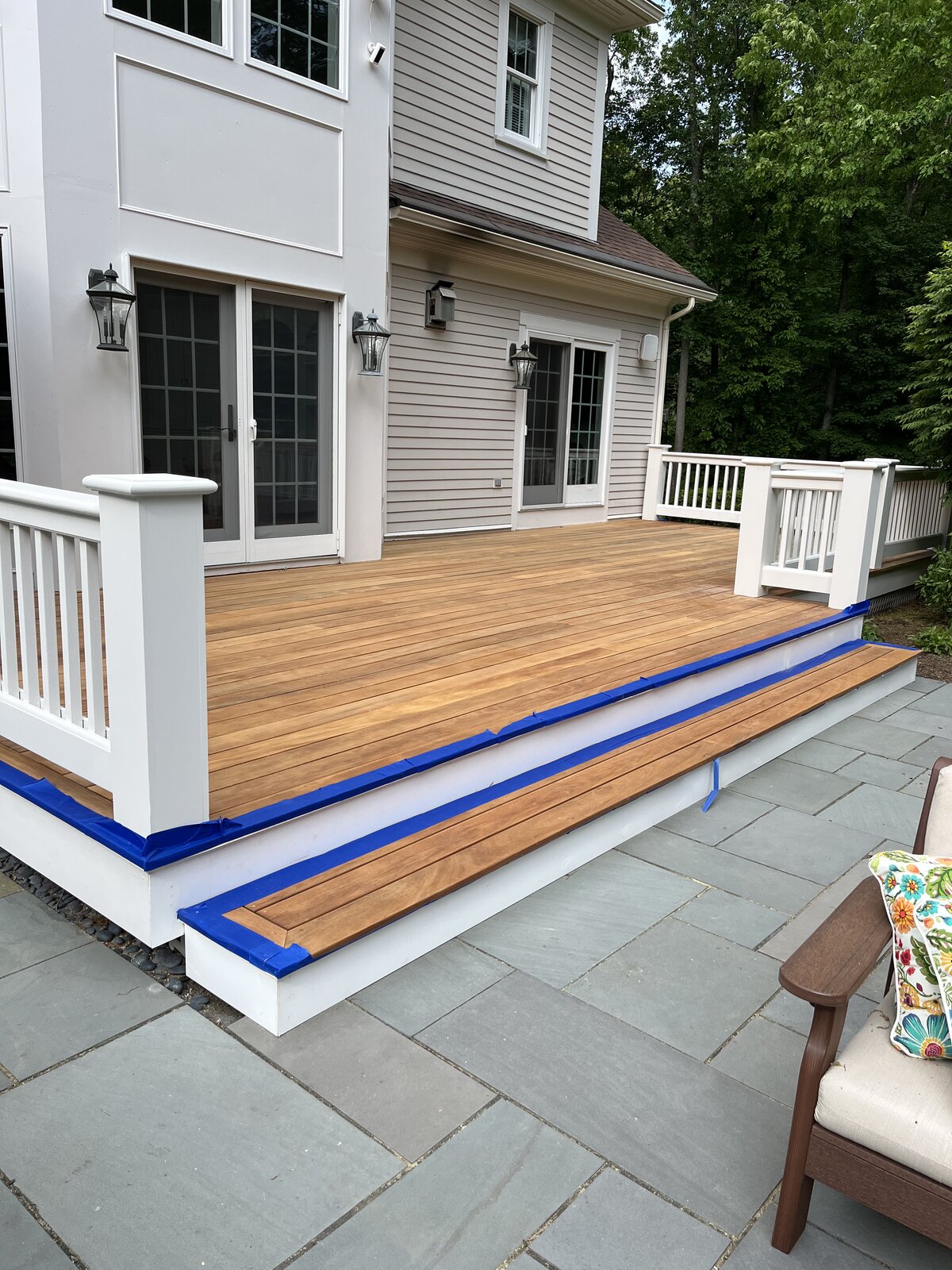 Deck staining - Before